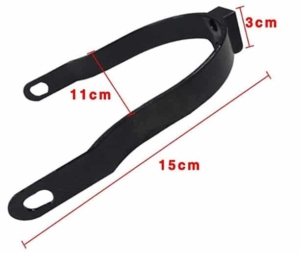Support Garde Boue Noir/Rouge pour Xiaomi m365 – Image 5