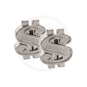 Bouchons de Valves Dollar en Chrome pour Vélos